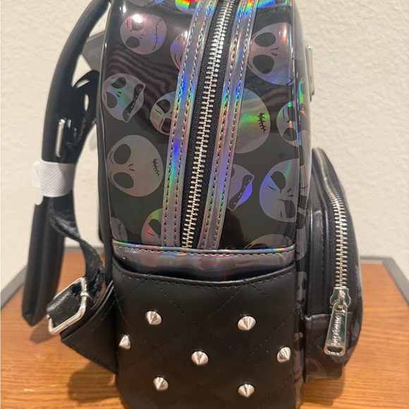 NWT Disney Parks Jack Skellington Loungefly Backpack Nightmare Before Christmas - Picture 4 of 5